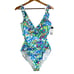 Lauren Ralph Lauren NWT Watercolor Paisley Ruffle One Piece Swimsuit Size 14