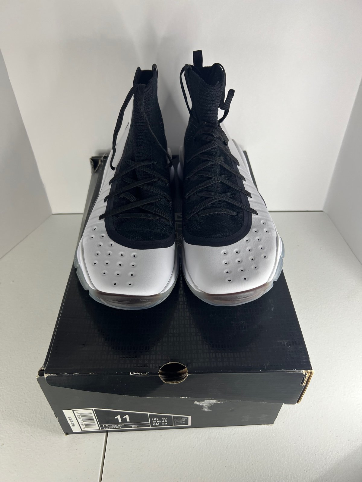 Under Armour Curry 4 White Black Sz 11