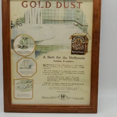 Vintage Gold Dust framed advertisement