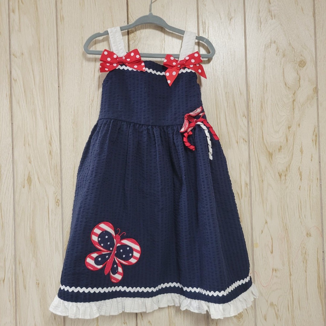 Sophie Rose Butterfly Bow textured Dress