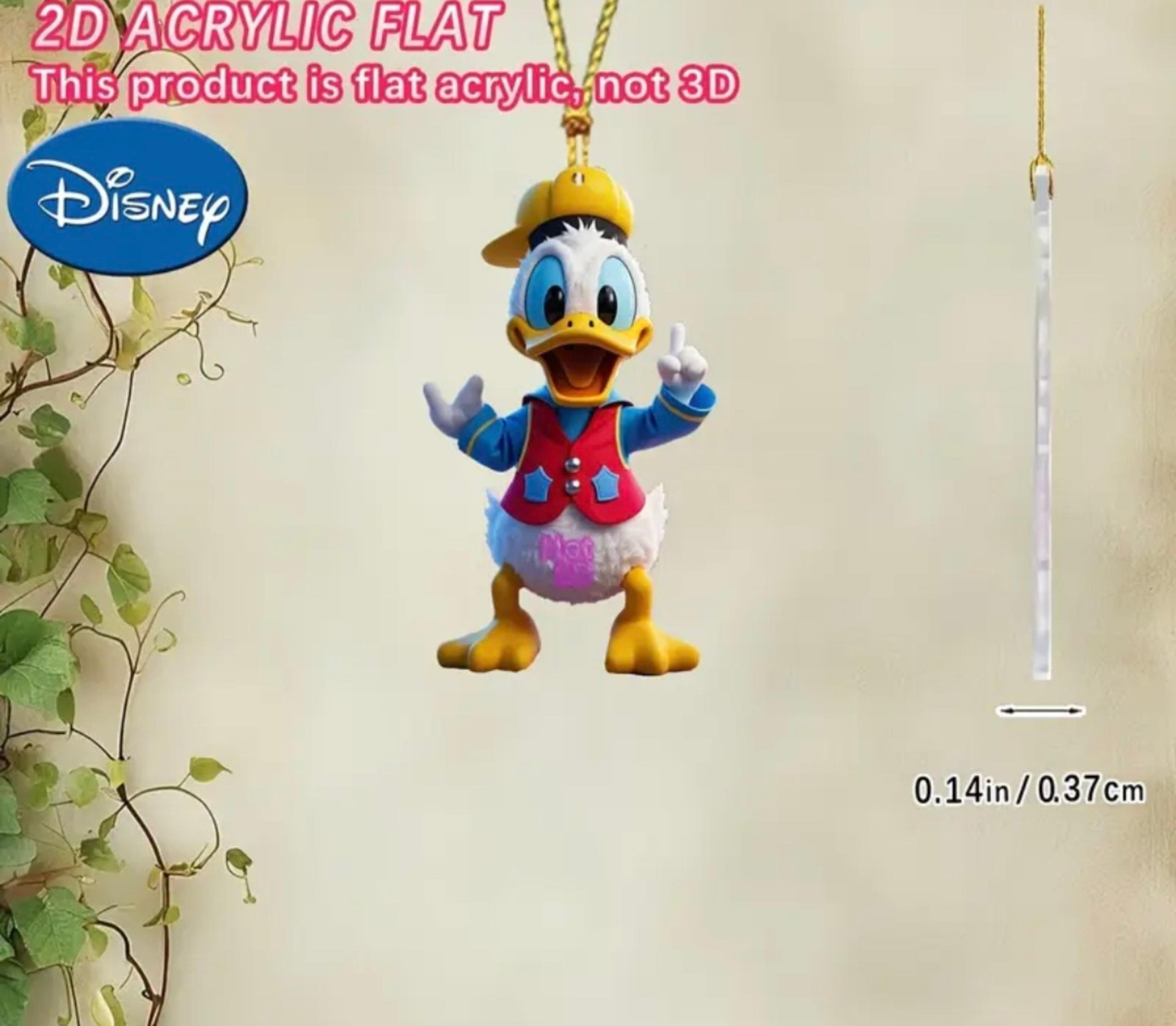 Disney Donald Duck Acrylic Pendant Necklace