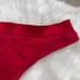 Red Vintage Victorias Secret High Leg Cotton Thong