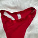 Red Vintage Victorias Secret High Leg Cotton Thong