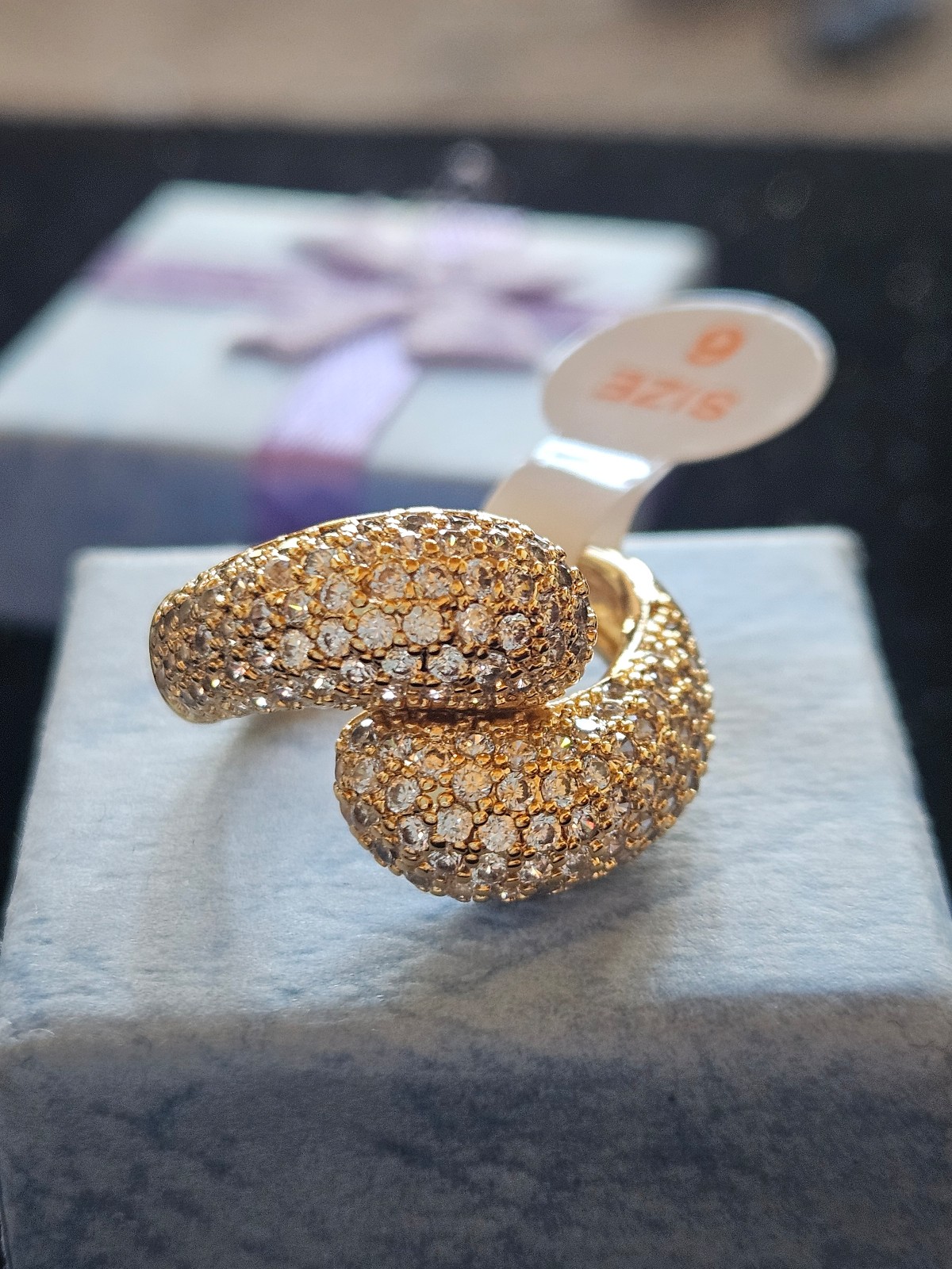 Bomb Party April Ring RH49925 You Did It Gorgeous Size 6 Gold