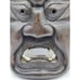 Vintage Asian Carved Wood Oni Mask