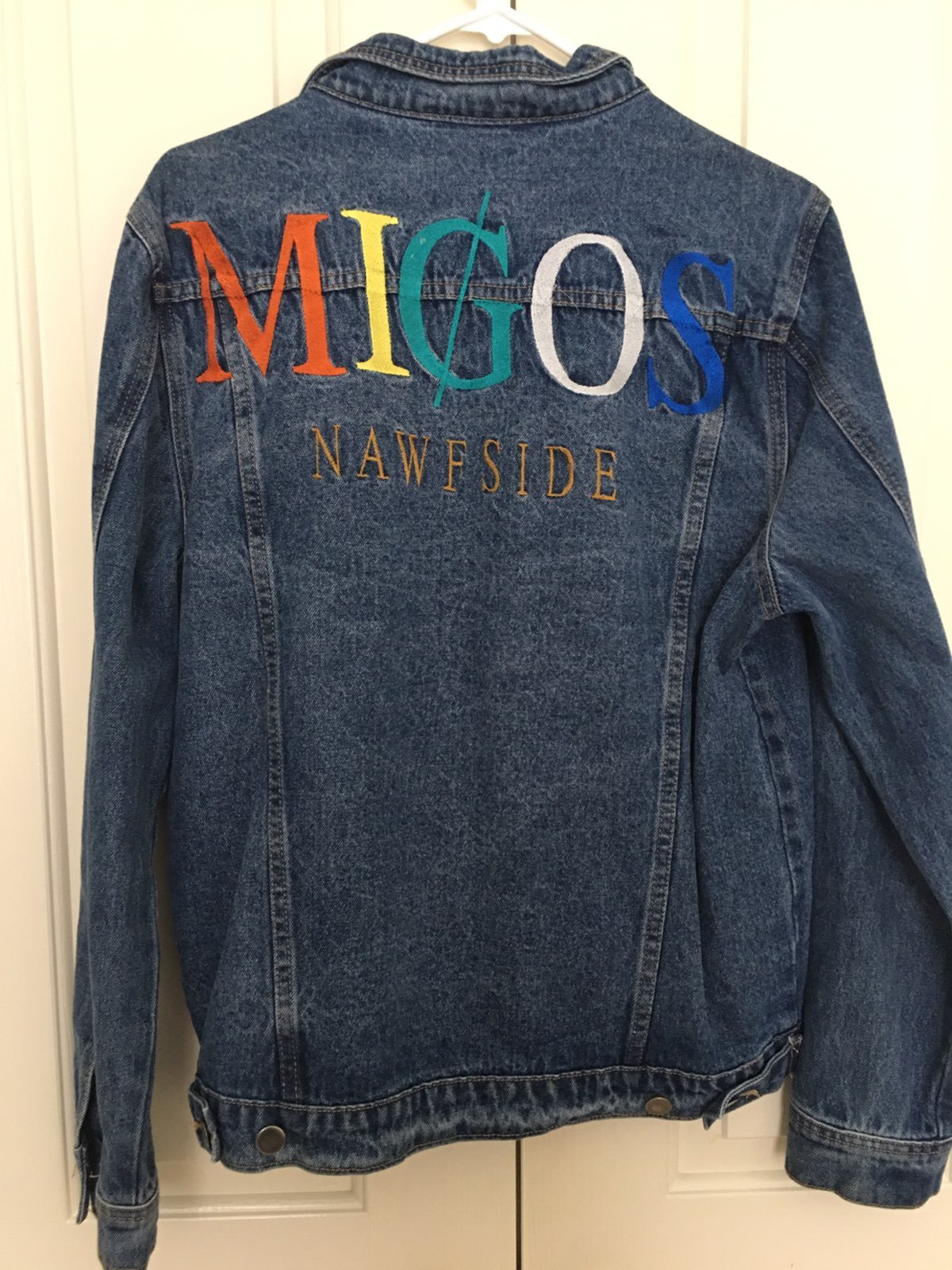 Migos Denim Jacket Mens Size Medium