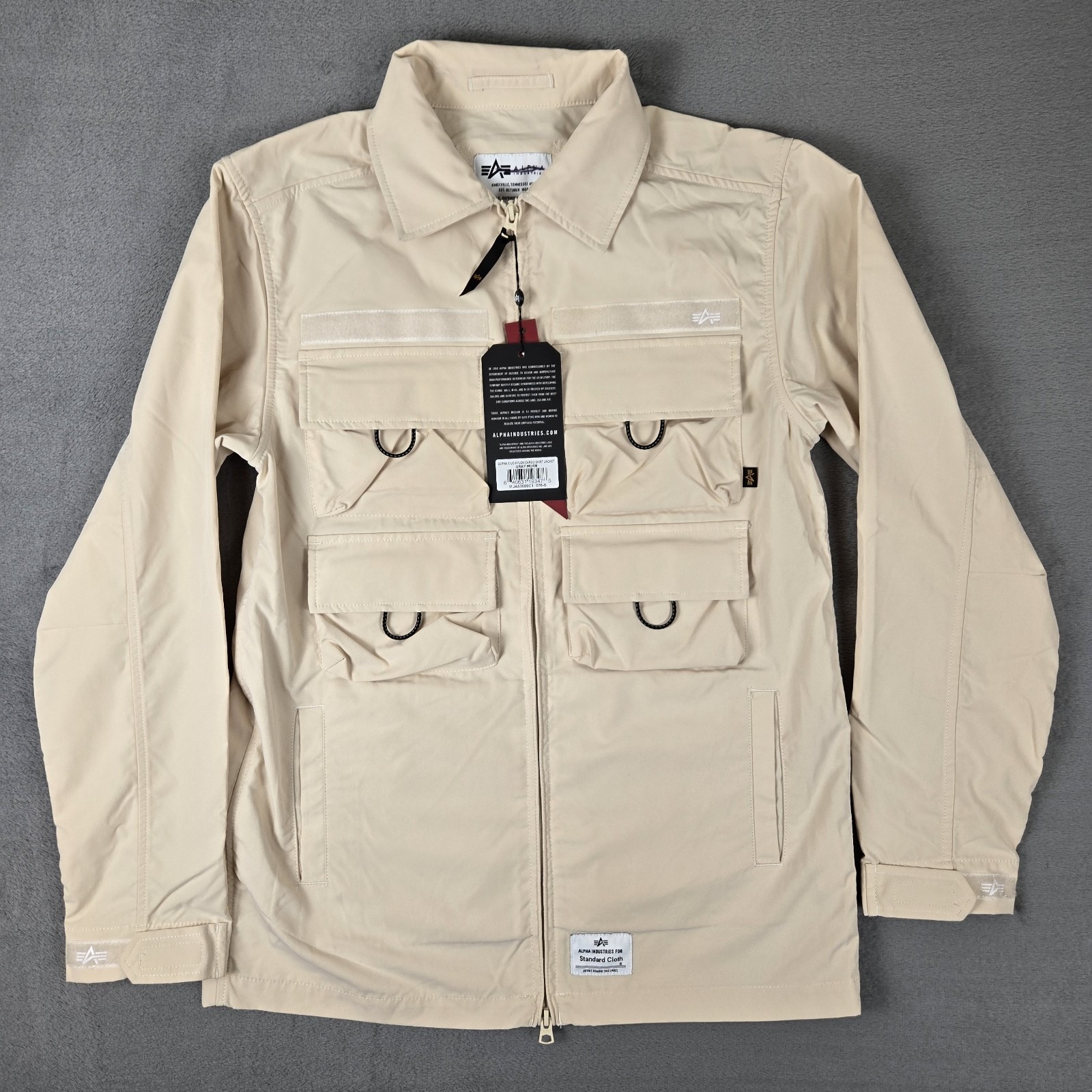 Alpha Industries X Urban Outfitters Nylon Cargo Shirt Jacket Mens Small NWT 199