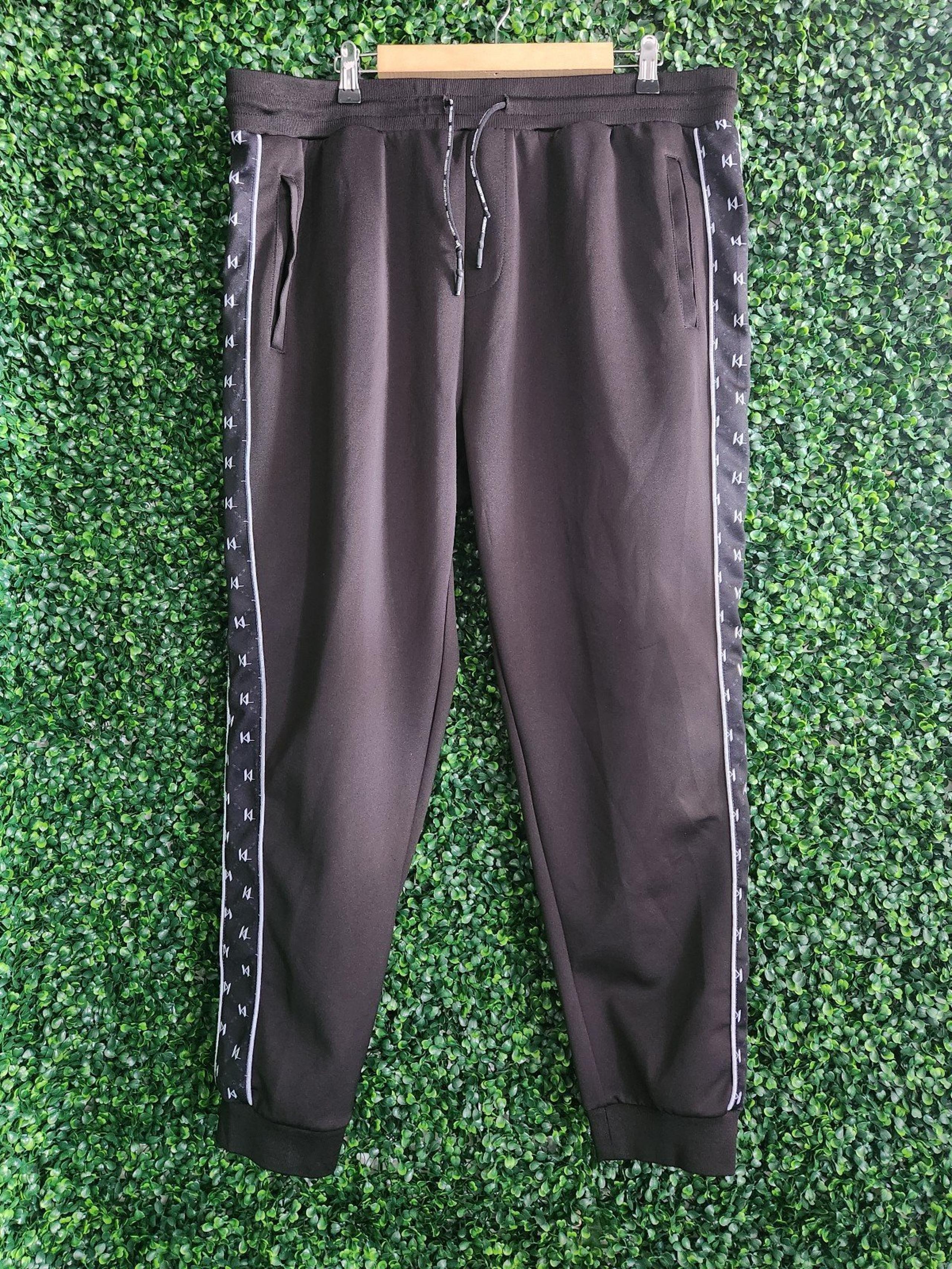 Karl Lagerfeld Men's Black Sweatpants Size XL