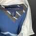 Vtg Y2k Tommy Hilfiger M sz Med Stripe Rugby L/S Shirt Polo Orange Blue w Crest