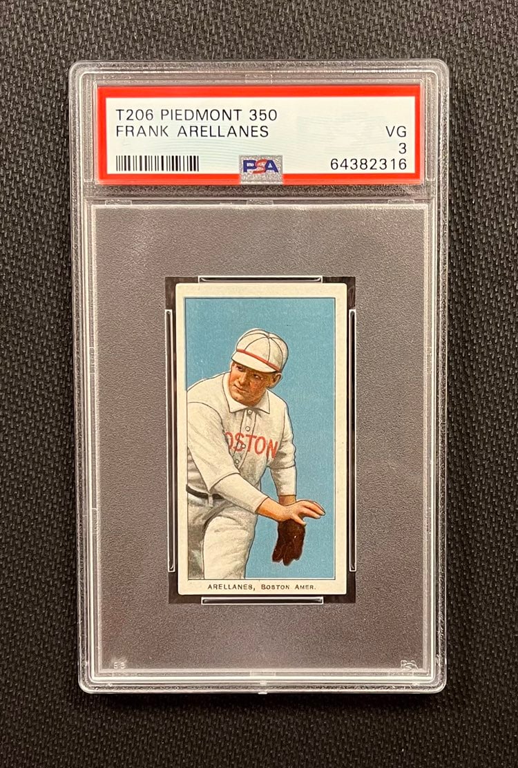 1909-11 T206 Frank Arellanes Piedmont PSA 3