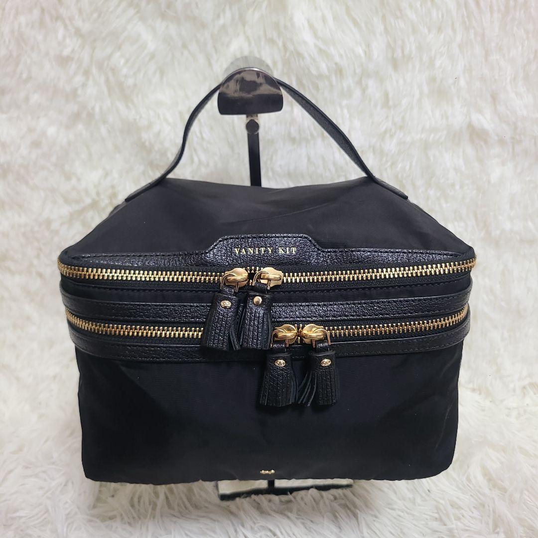 Excellent Condition Anya Hindmarch Vanity Kit Handbag with Fringe