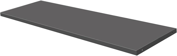 Metal Laminate Shelving with 4 Screws, 46”X13”X1” Black