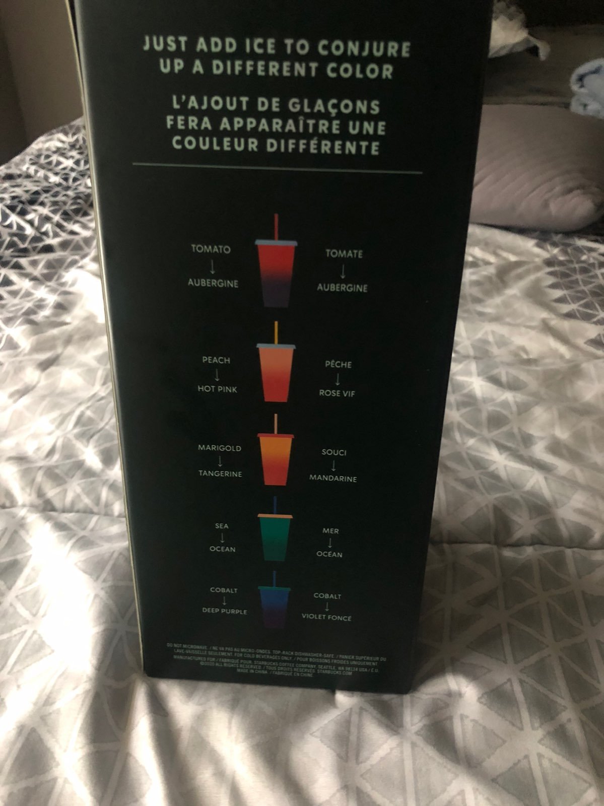 Starbucks color changing cups