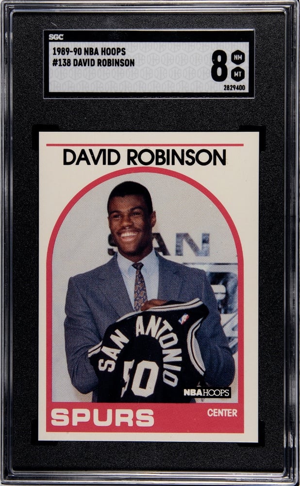 1989-90 David Robinson Rookie card SGC 8