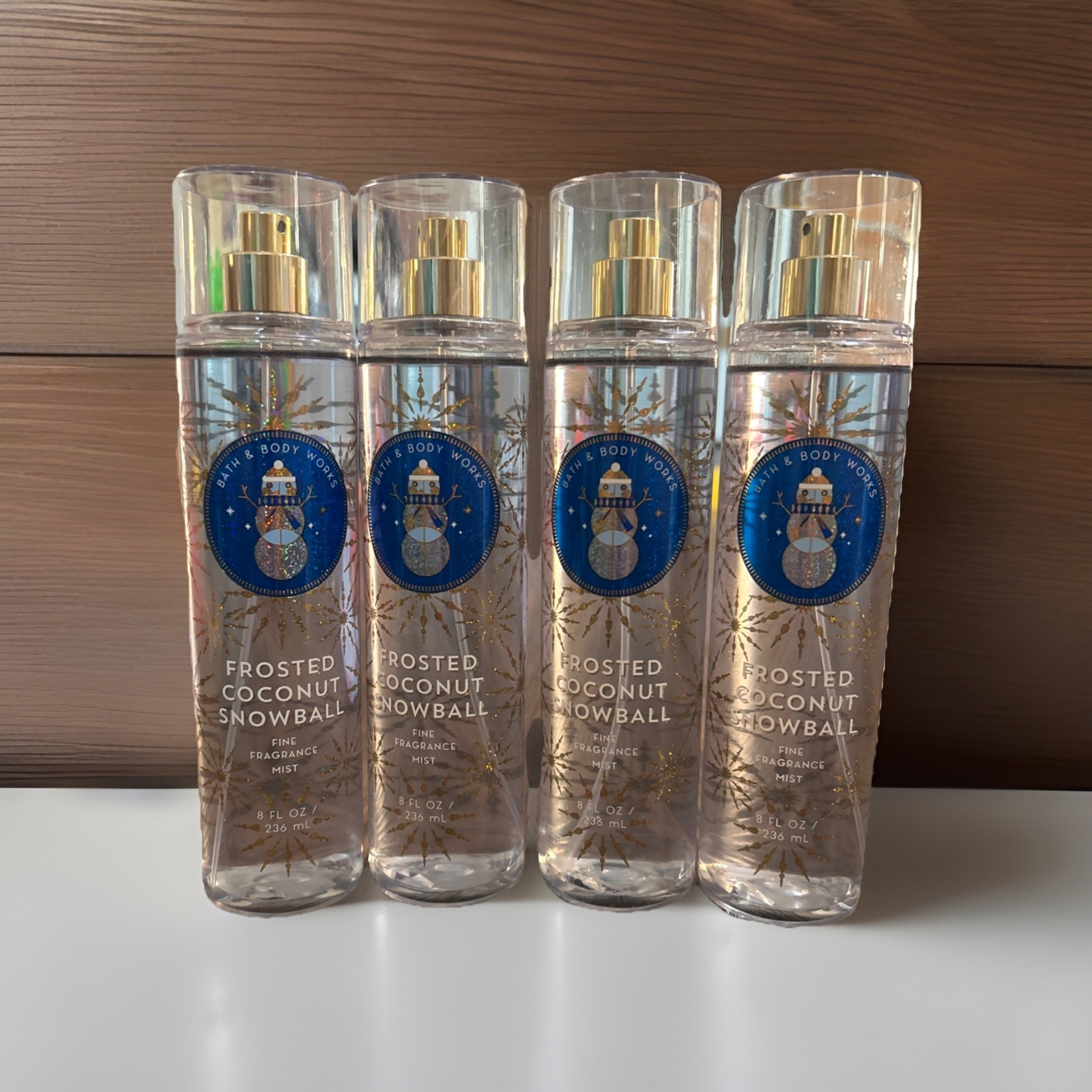 BATH & BODY WORKS FROSTED COCONUT SNOWBALL FINE FRAGRANCE MIST BODY  Lot Of FOUR