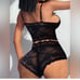 Black Lace Bralette & Panty Lingerie Set
