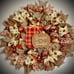 Handmade fall front door Wreath thanksgiving day decorations