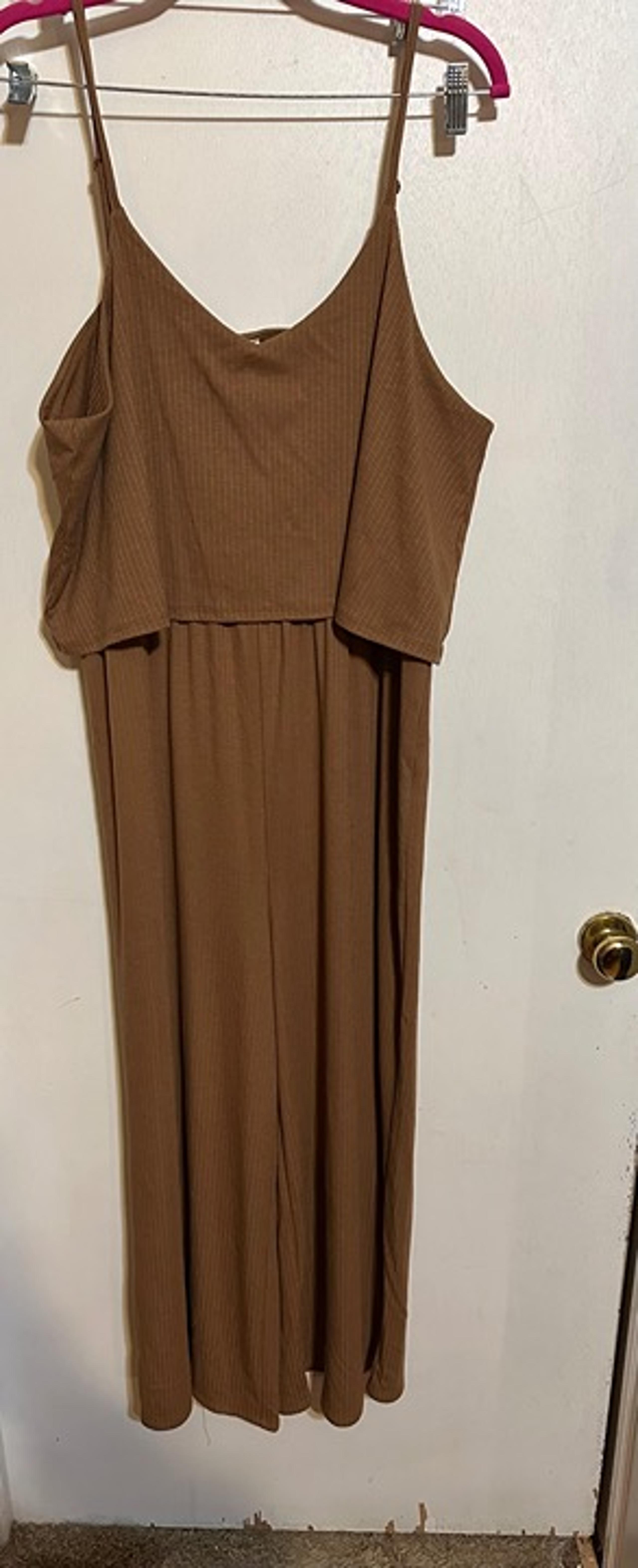 Women’s Zenana Cropped Leg Jumper, Camel, 1X, BNWT