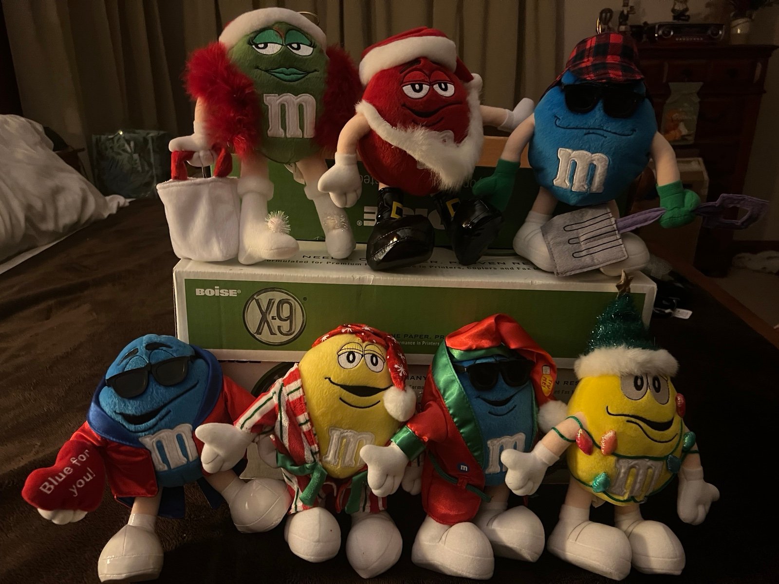 Plush Christmas M&MS