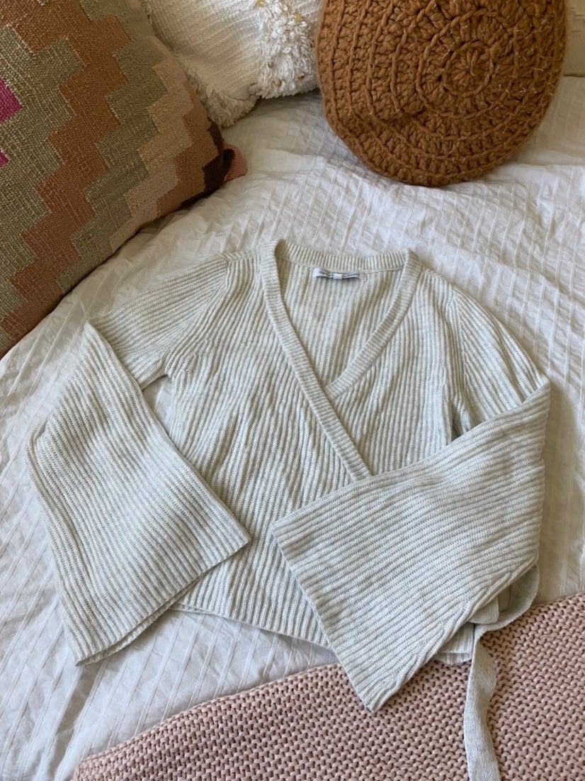 Cupcakes and Cashmere wrap sweater
