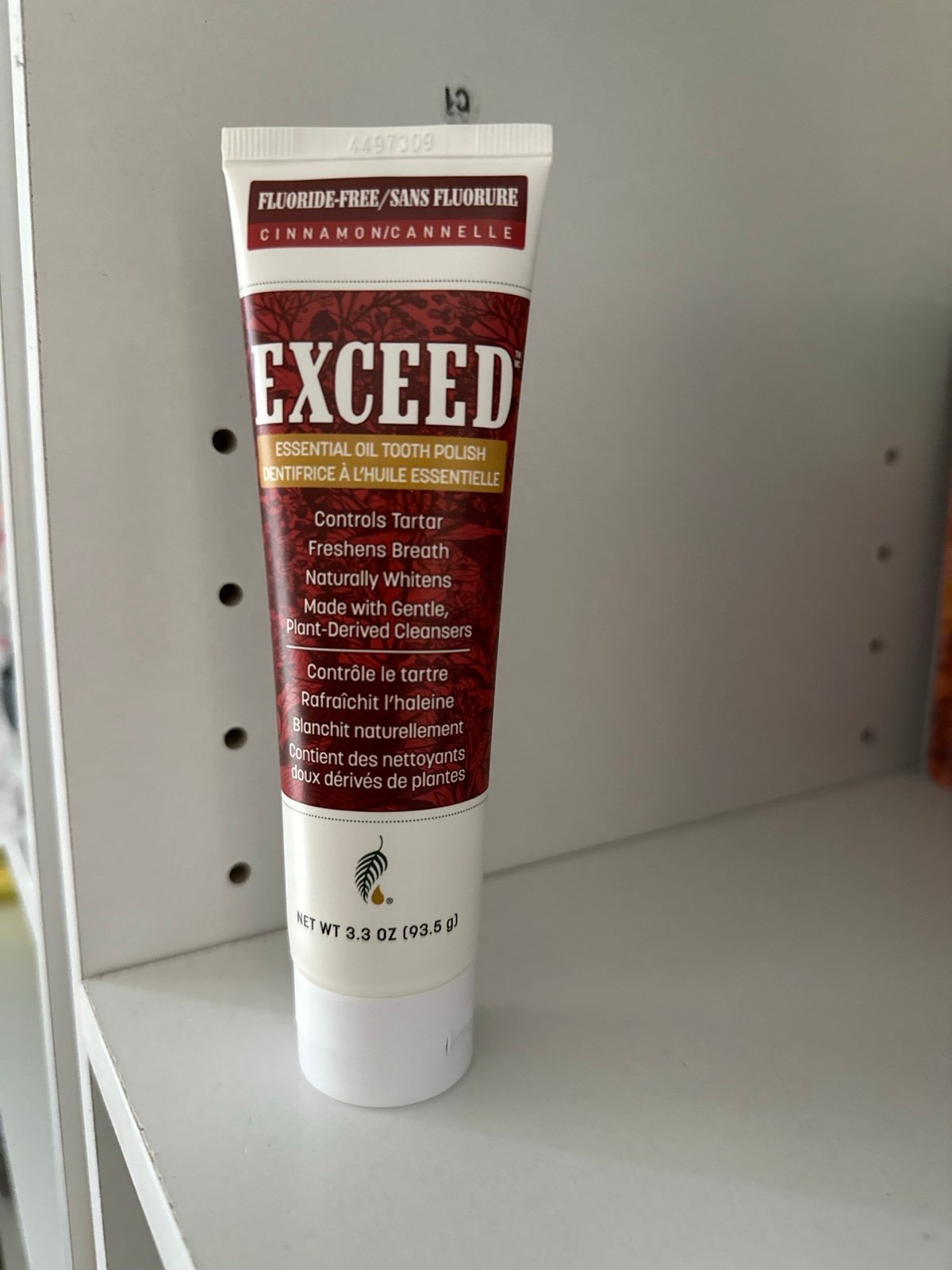 Exceed Flouride Free Tooth Polish and Essential Oils Mouth Rinse 3.3 oz (3pcs)