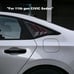 New Honda Civic 11th 2022-2023 ABS Carbon Fiber W/ Red Line Side Window Louver