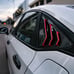 New Honda Civic 11th 2022-2023 ABS Carbon Fiber W/ Red Line Side Window Louver