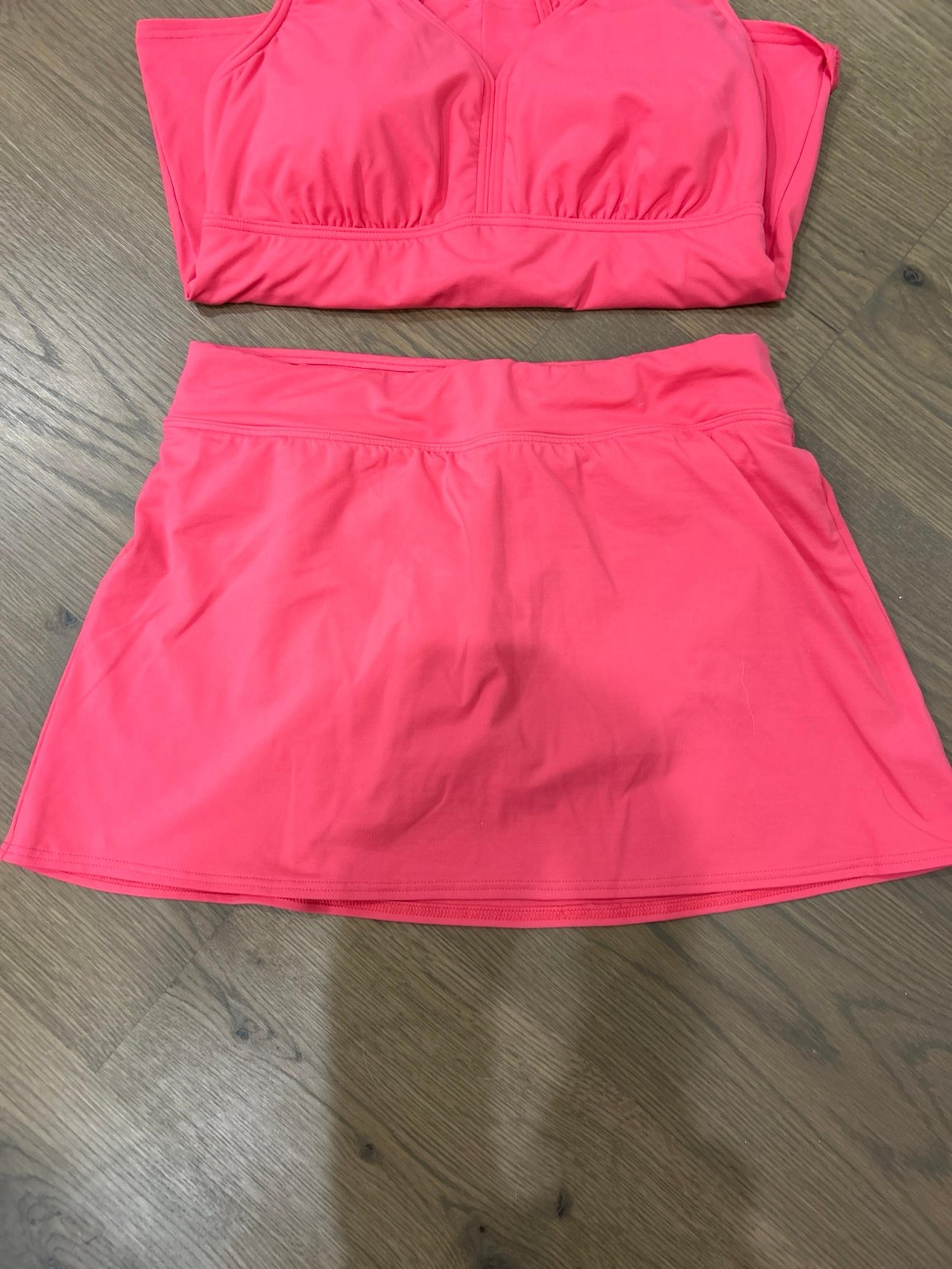 Lands End Swim Mini Skirt Skort Attached Brief Women’s  Size 6