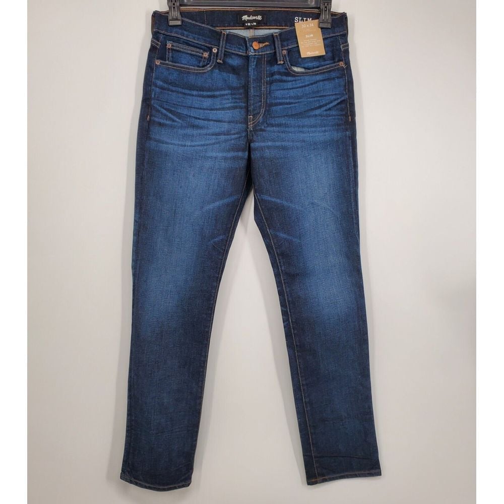 Men's Madewell Slim Jeans Size 32 X 34 NEW L4373