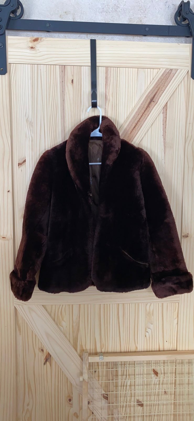 Vintage faux fur coat - depression era!