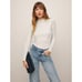 New Reformation Bailey Knit Top in Silver Sparkle Size M
