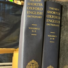 The New Shorter Oxford English Dictionary VOLUME 1 & 2