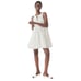 J. Crew Tiered lace-up mini dress in cotton poplin White S NWT