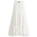 J. Crew Tiered lace-up mini dress in cotton poplin White S NWT