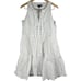 J. Crew Tiered lace-up mini dress in cotton poplin White S NWT