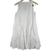 J. Crew Tiered lace-up mini dress in cotton poplin White S NWT