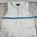 J. Crew Tiered lace-up mini dress in cotton poplin White S NWT