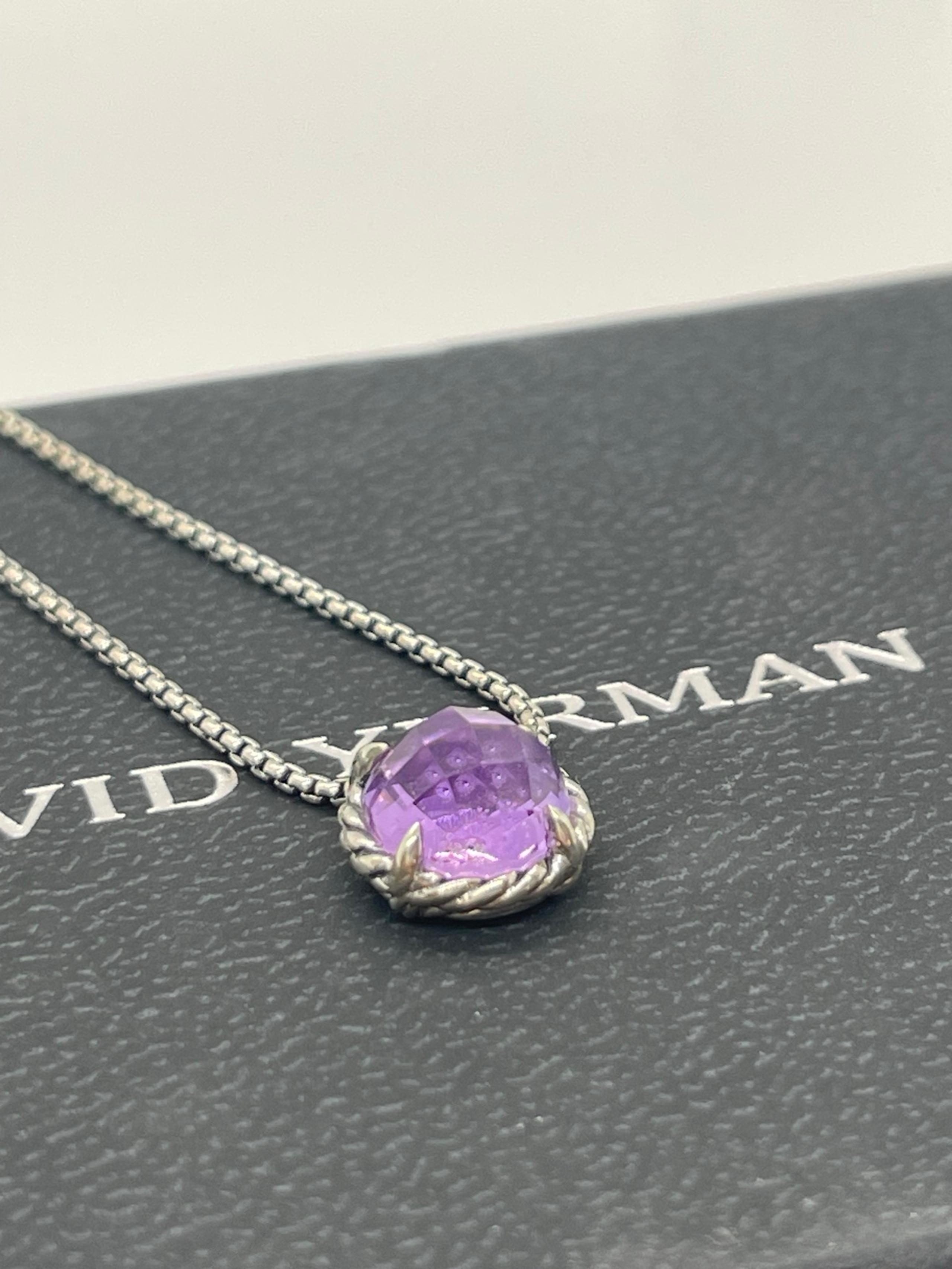 David Yurman Amethyst Chatelaine Necklace