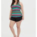 MULTI-STRIPE WIRELESS RACERBACK TANKINI