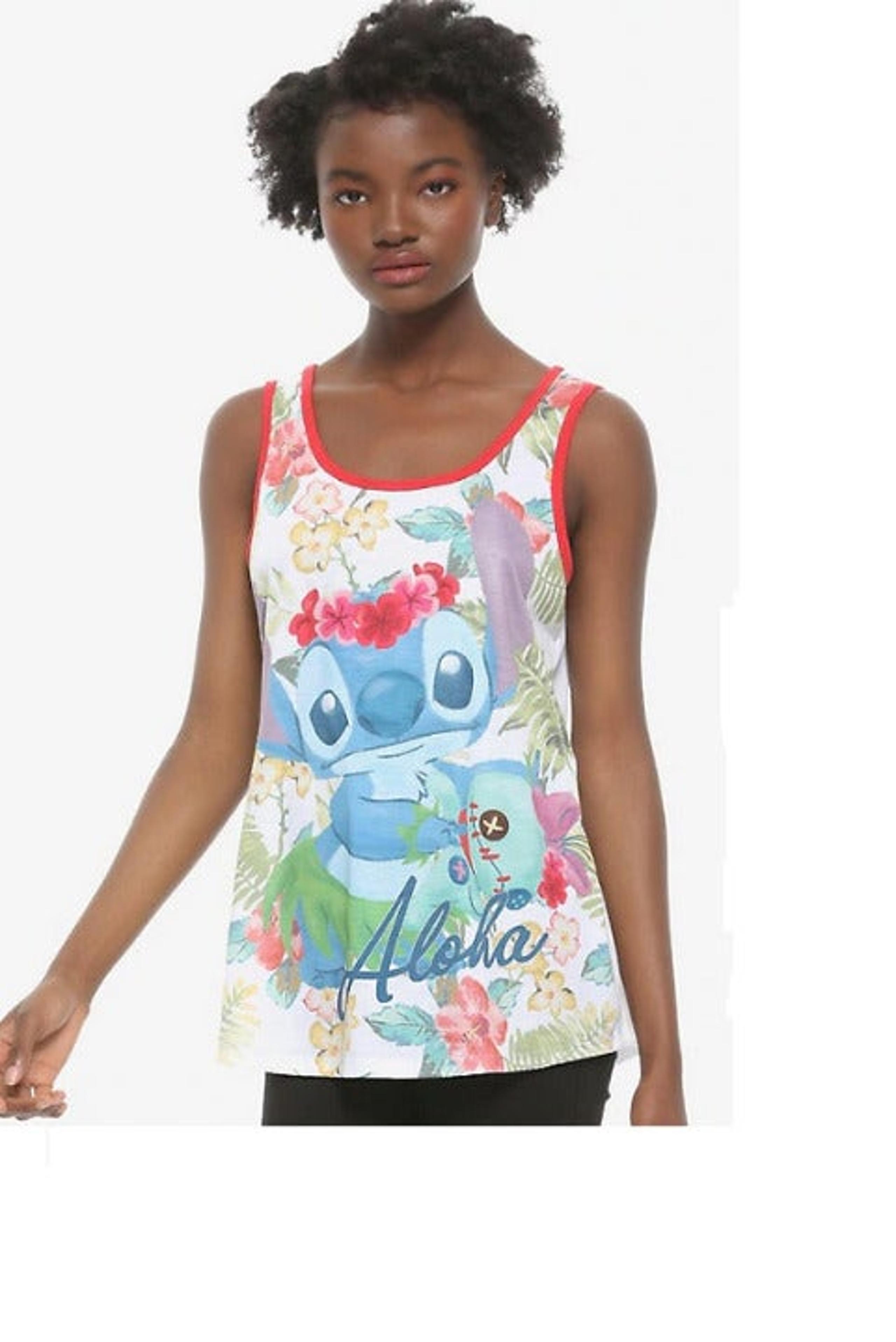 Disney Lilo & Stitch Aloha Floral Tank S