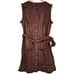 J. Crew Raw-hem mini shirtdress in linen Brown XL NWT