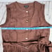 J. Crew Raw-hem mini shirtdress in linen Brown XL NWT