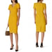 L.K. Bennett Rebecca Sheath in Yellow - Size 10