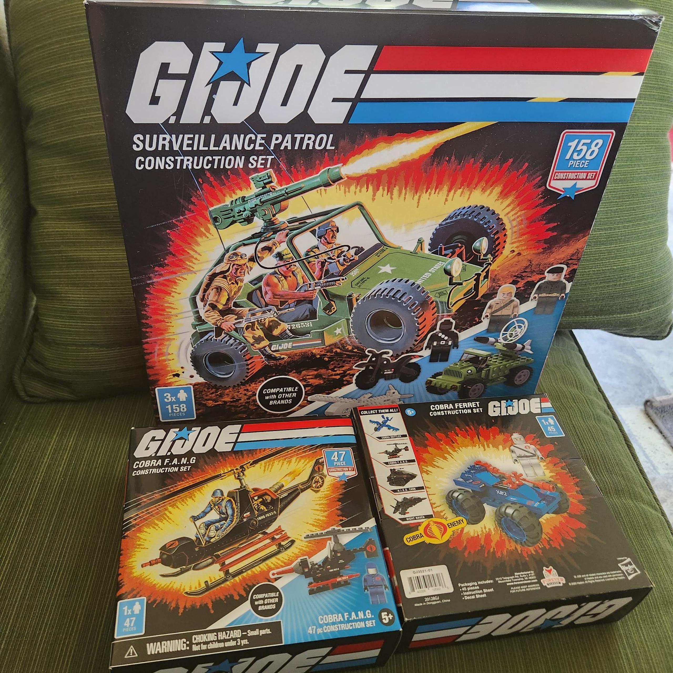 (3) GIJOE construction playsets