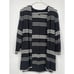J. Jill Wearever Collection Black White Stripe Open Rayon Blend Cardigan Size SP