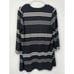 J. Jill Wearever Collection Black White Stripe Open Rayon Blend Cardigan Size SP