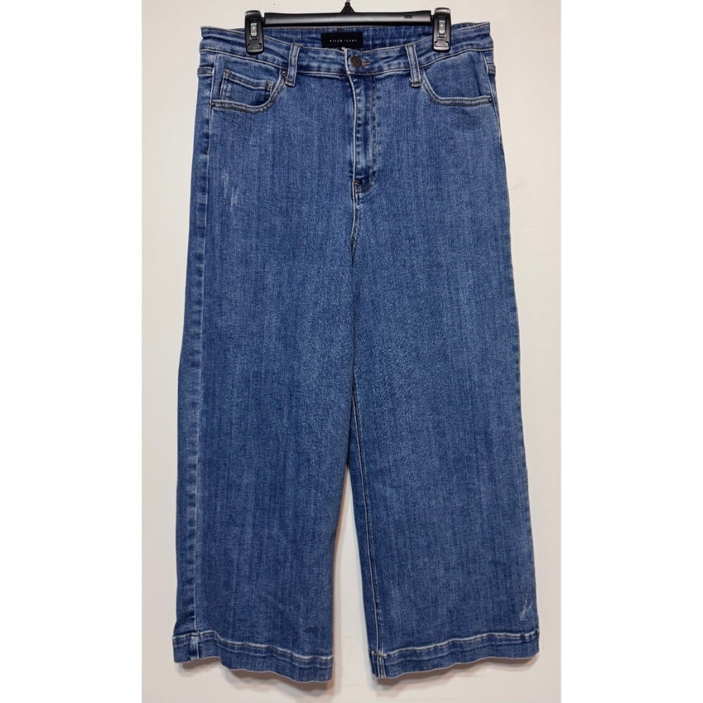 RISEN Wide Leg Cropped Jeans Size 32 Streetwear Skater 90s Normcore Y2K Scandi