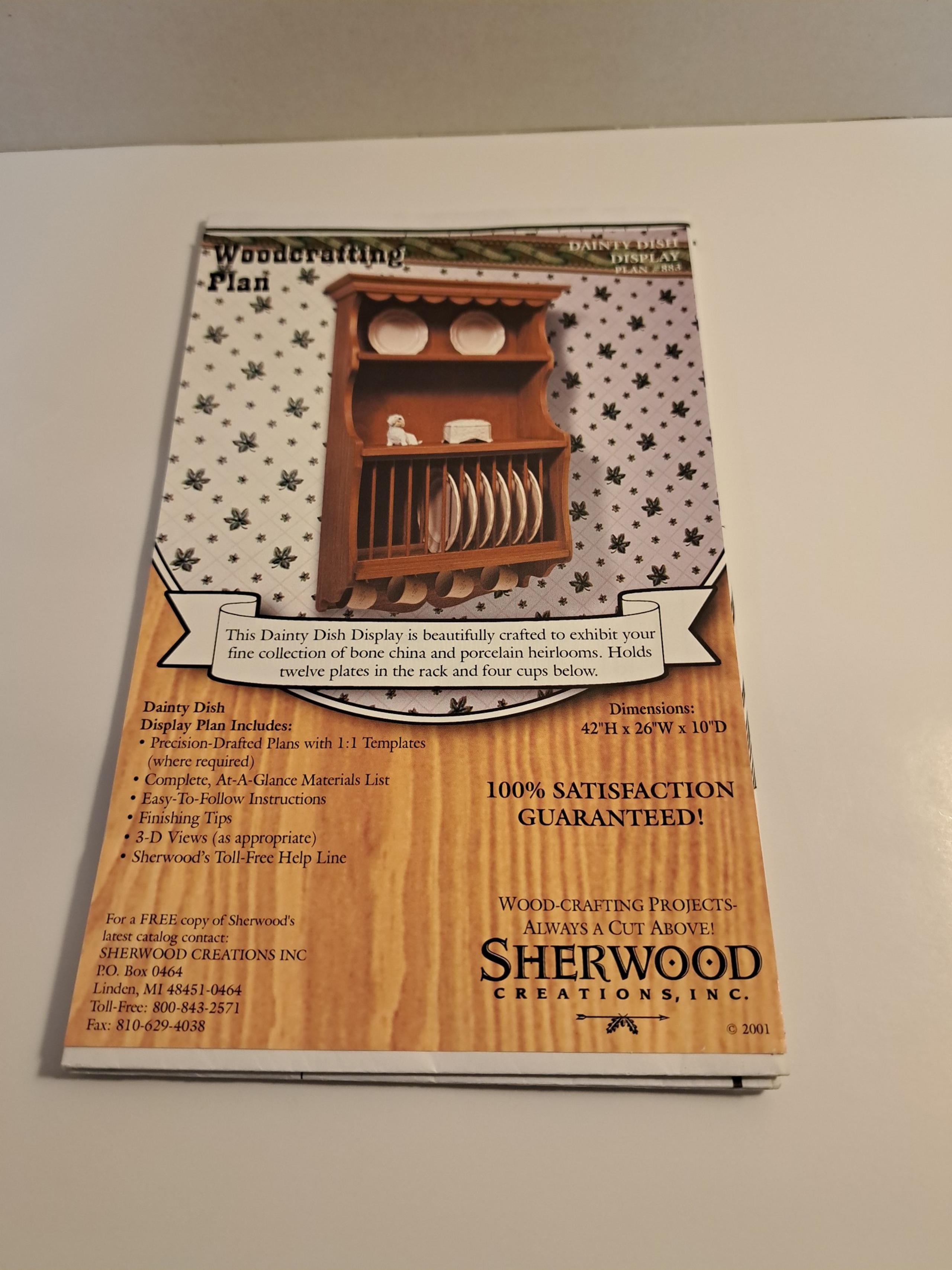 Woodcrafting plan dainty dish display