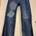 Trui Studios Levi’s Distressed Stitched Peace Sign Boho Jeans Size 26 New! Rare!