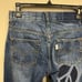 Trui Studios Levi’s Distressed Stitched Peace Sign Boho Jeans Size 26 New! Rare!